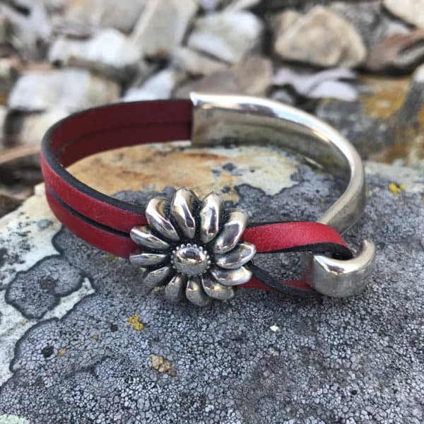 Sunflower Bracelet - Red