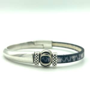 Luna Bracelet – Silver Magnetic Half Cuff